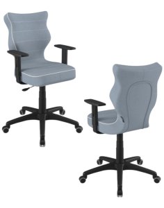 Krzesło młodzieżowe Duo, czarna podstawa, rozmiar 6, wzrost 159-188 cm