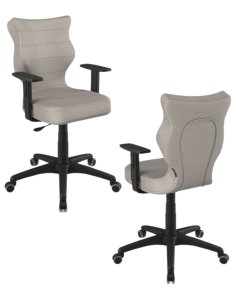 Krzesło młodzieżowe Duo, czarna podstawa, rozmiar 6, wzrost 159-188 cm