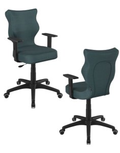 Krzesło młodzieżowe Duo, czarna podstawa, rozmiar 6, wzrost 159-188 cm
