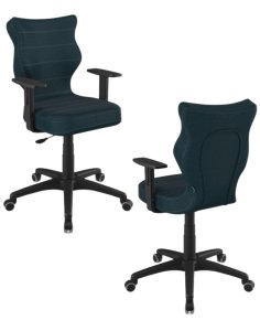 Krzesło młodzieżowe Duo, czarna podstawa, rozmiar 6, wzrost 159-188 cm