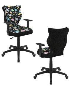 Krzesło młodzieżowe Duo, czarna podstawa, rozmiar 6, wzrost 159-188 cm