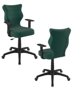 Krzesło młodzieżowe Duo, czarna podstawa, rozmiar 6, wzrost 159-188 cm