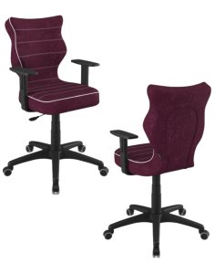 Krzesło młodzieżowe Duo, czarna podstawa, rozmiar 6, wzrost 159-188 cm