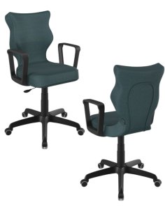 Krzesło młodzieżowe Entelo Norm, Czarna Podstawa, Rozmiar 6 (wzrost 159 - 188 cm)