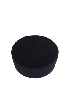 duża pufa lara, 73 cm, velvetmat 10, czarna