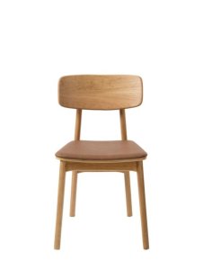 Krzesło do jadalni Livo, imitacja skóry, brązowe 38444203 (3014) - OUTLET