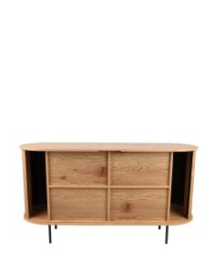szeroka komoda loftwood (4802), dziki dąb, 140 cm