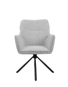 krzesło obrotowe 360° z podłokietnikami lozano, szare