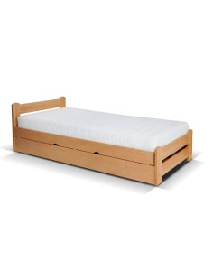 drewniane łóżko młodzieżowe relax 100