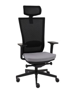fotel biurowy marti bs hd black szary note n05 podłokietnik r11