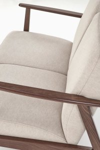 sofa dwuosobowa do salonu milano 2s, retro, beżowa