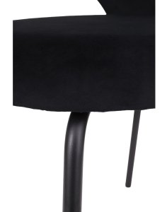 krzesło do jadalni molly black, czarny welwet (108-77)