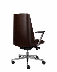 Fotel Moon Wood HD AL1 Tkanina Valencia VL01 Drewno 7. Ciemny orzech (3287A) - OUTLET