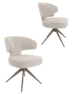 krzesło nami n22, obrotowe 360° z funkcją powrotu, cashmere/beige