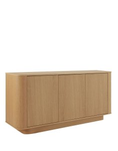 drewniana komoda navan 160 cm, naturalny dąb