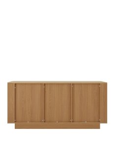 drewniana komoda navan 160 cm, naturalny dąb