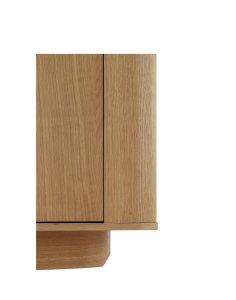 drewniana komoda navan 160 cm, naturalny dąb