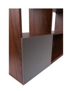 regał nevada ciemny dąb z szarymi drzwiczkami 110 cm (BS02)