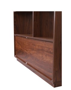 regał nevada ciemny dąb z szarymi drzwiczkami 110 cm (BS02)