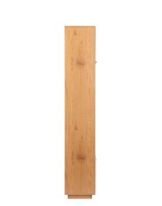 regał nevada dąb naturalny z białymi drzwiczkami 110 cm (bs02)