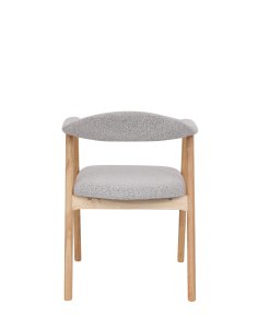 krzesło notte light, drewna kauczukowego, boucle beżowe