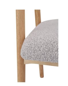 krzesło notte light, drewna kauczukowego, boucle beżowe