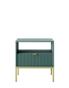 szafka nocna nova zielona (s54), green/gold