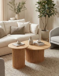 okrągły stolik kawowy loftwood