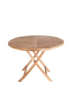stół ogrodowy oviedo Ø100 cm z drewna tekowego (7501080)