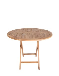 stół ogrodowy oviedo Ø100 cm z drewna tekowego (7501080)