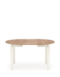 stół rozkładany ringo, dąb craft/biały