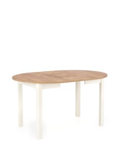 stół rozkładany ringo, dąb craft/biały