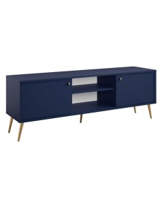 Szafka RTV niebieska 156 cm Rose 08