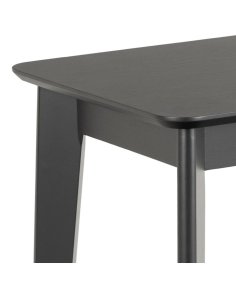 biurko drewniane z szufladą roxby (00489), czarne
