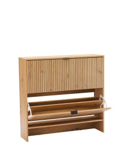 szafka na buty sancho dąb artisan, lamelowa, nowoczesna