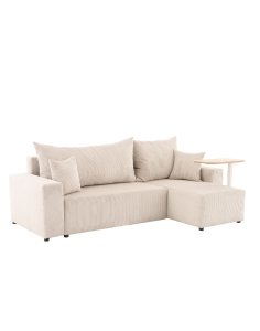 narożnik z funkcją spania sora l 242 cm ze stolikiem pomocniczym alto hm