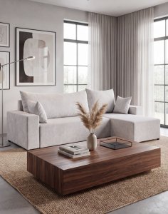 narożnik z funkcją spania do salonu Sora L 242 cm - Express