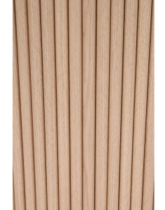 stół rozkładany, okrągły sorrento z lamelami, 120cm- 160 cm, naturalny dąb