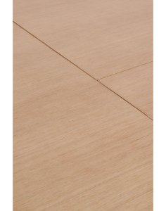stół rozkładany, okrągły sorrento z lamelami, 120cm- 160 cm, naturalny dąb