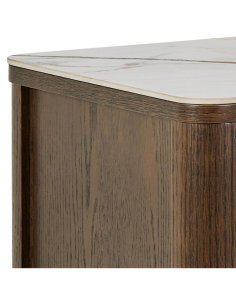 kredens southampton 160 cm, dąb dymiony i blat ceramiczny (24618)
