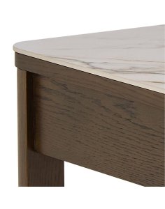 stolik kawowy southampton 130 cm, dąb dymiony i blat ceramiczny (10790)