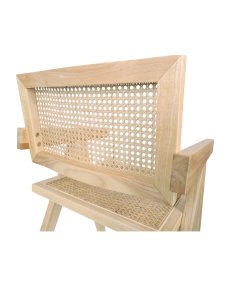 krzesło drewniane stella light z plecionką wiedeńską, rattan