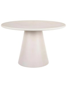 Stół okrągły Aurora 120 cm ecru, mikrocement