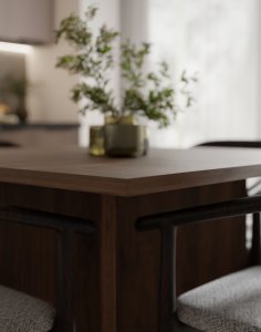 Stół rozkładany Form orzech okapi