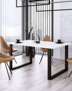 tół Imperial, blat biały 185 × 90 cm (3532) - OUTLET