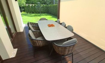 stół ogrodowy z 8 krzesłami borneo