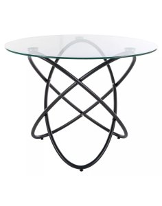 stol orbit transparentny czarny