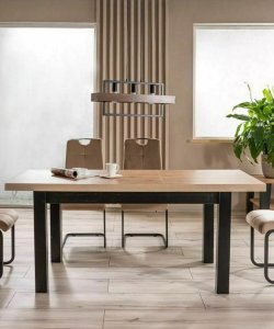 stol rozkladany presto dab artisan czarny