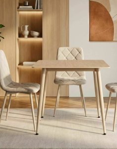 Stół kwadratowy Rion 80 – ceramika Travertine