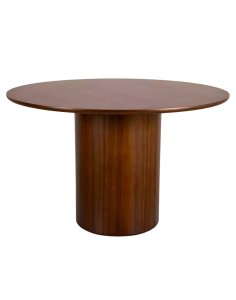 Stół okrągły Rondo 120 cm orzech, okleina naturalna